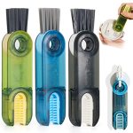 3 in 1 Multifunctional Cleaning Brush, IFSNOW Water Bottle Cleaner Brush, Cup Lid Crevice Cleaning Tools, Bottle Brush for Cleaning Tea Cups, Ice Trays, Keyboards, Kitchen Gadgets Home Cleaning(3 PCS)