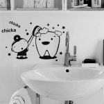 GADGETS WRAP Wall Decal Vinyl Sticker for Home Office Room Decoration Glass Funny Kids Brushing Chicka Chicka Wall Stickers