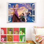 Gadgets Wrap Cartoon Rapunzel Wall Sticker for Kids Rooms Children Girl’s Bedroom Decor Wall Decals Window Sticker