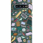 Mugruch Hard Back Case Cover for Samsung Galaxy S10 | Student Study Gadgets Pattern | Design- 24