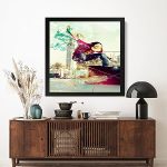 GADGETS WRAP Printed Photo Frame Matte Painting for Home Office Studio Living Room Decoration (17x17inch Black Framed) – Skater Boy