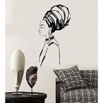 GADGETS WRAP African Girl Native Black Woman Wall Decoration Decal Sticker