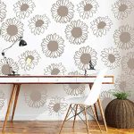 Gadgets Wrap Cartoon Sunflower Vinyl Wallpaper Furniture Decorative Stickers for Children’s Room for Kids Room Decoration Wall Sticker