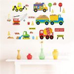 GADGETS WRAP Cartoon Car Wall Stickers PVC Wallpaper Kids Children Boy Rooms TV Setting Home Decor Art Wall Mural Decals Decor QB880680 Sticker