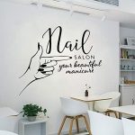 Gadgets Wrap Wall Decal Manicure Studio Logo Signboard Hand Spa Woman Vinyl Stickers