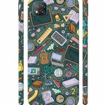 Mugruch Colorful Hard Back Case Cover for Xiaomi Redmi Poco C3 | Student Study Gadgets Pattern | Design- – D24