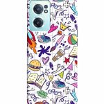 Dugvio Printed Colorful Hard Back Case Cover & Compatible for OnePlus Nord CE 2 5G | Student Study Gadgets Art (Multicolor)