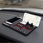 VEDHAK Car Accessories Anti-Slip Car Dashboard Mat & Mobile Phone Holder Mount Non-Slip Rubber Mat/Pad for Cell Phone, Sunglasses, Keys and More Smartphone, GPS Navigation, God Idols, Toys, Coins.