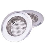 Woogor Combo Pack of 2 Pcs Kitchen Sink Strainer Heavy Duty Stainless Steel Strainer Kitchen Drain Basin Basket Filter Stopper Drainer Sink Jali