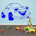 Gadgets Wrap Cartoon Car Vinyl Wall Sticker for Girls Boys Room Wall Art Decal