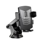 ULTRAPROLINK Universal Adjustable Holder Car Mount | One -Touch one-Hand Operated Car Dashboard | Windscreen Mount for All Smartphones Phones | Made of Premium ABS Materials | UM1074