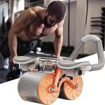 Gadget Deals Ab Roller with Handle and Knee Pad- AB Roller -for Abdominal Stomach – ab excersice equipment – abs workout equipment -with mobile holder design- ab excerciser for men | ab roller wheel |