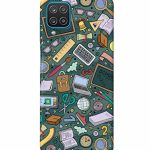 Mugruch Hard Back Case Cover for Samsung Galaxy M32 4G | Student Study Gadgets Pattern | Design- 24