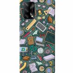 Mugruch Colorful Hard Back Case Cover for Oppo A74 5G | Student Study Gadgets Pattern | Design- – D24
