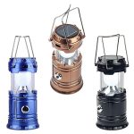 Rechargeable Solar and Charging LED Lantern Torch Light, Portable Camping and Home Emergency Lights, with 2 Power Sources High Light Travel Battery Lantern Lamp Torch, Assorted
