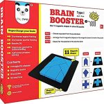 Play Panda Brain Booster Type 1 (Junior) – 56 Puzzles Designed To Boost Intelligence – With Magnetic Shapes, Magnetic Board, Puzzle Book And Solution Book – For 7 8 9 10 Upto 15 Years,Red