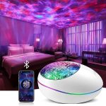 Abhsant Galaxy Projector Lights for Bedroom Decor, 8 White Noise + Bluetooth Speaker Star Projector Room Lights, LED Ceiling Galaxy Light Projector, Timer Skylight Projector Aesthetic Room Decor