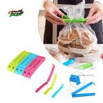 VR 18 Pcs – 3 Different Size Plastic Food Snack Bag Pouch Clip Sealer Large, Medium, Small Plastic Snack Seal Sealing Bag Clips Vacuum Sealer (Set of 18, Multi-Color) (Multicolor)