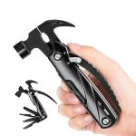 12 in 1 Multi-Functional Mini Hammer Outdoor Camping Hiking Gear Pocket Survival Tools Gadgets for man, Unique Tool Gift, DIY Handyman Portable Multi Tool Hammer For Man.