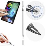 AVEDIA Stylus Pen for Android Phone & iOS,Touch Pen,Pen Pencil for iPad with Touch Function for iPad/iPad Pro/Air/Mini/iPhone/Mobile Phone/Samsung/s Pen/Tablet Drawing Pencil & Writing Pen (White)