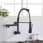 Aquieen Spring Style Wall Mounted Kitchen Sink Cock with Wall Flange