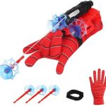 Spider Web Shooters Toy For Kids Fans, Hero Launcher Wrist Toy Set,Cosplay Launcher Bracers Accessories,Sticky Wall Soft Bomb Funny Children’s Educational Toys, Multicolor