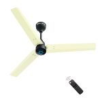 atomberg Renesa 1200mm BLDC Motor 5 Star Rated Sleek Ceiling Fans with Remote | Upto 65% Energy Saving | 2+1 Year Warranty (Ivory and Black) | Winner of National Energy Conservation Awards (2022)