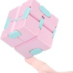 MONKEYTAIL Pink Infinity Cube | 1 Pc| Stress Relieving Turn Spin Puzzle Game for Children & Adults| Durable| Educational Mini Gadget for Pastime, Birthday Gift for Kids of All Age Group