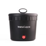 InstaCuppa Portable Multi Cook Electric Kettle with Non-Stick Inner Pot, Dry Boil Protection for Safety, Compact & Light Weight, Ideal for Boiling Milk, Tea, Coffee & Eggs, 1 Liter, 450 Watts, Black