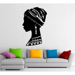GADGETS WRAP Africa African Girl Wall Decoration Decal Sticker
