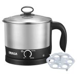 INALSA Multipurpose Kettle 1.5 Litre|700W|Cooking Kettle|3 Heating Modes| Rapid Boil Technology|See Through Lid| Over-Heat & Boil Dry Protection|Boil Water, Milk, Tea, Eggs,Noodles,Soup(MultiCook Nu)