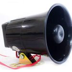 Quick Sense (Qs-H1) Plastic 220v AC High power Hooter Security Alarm for Securities, Loud Sound 200mtrPolice Tone Sound