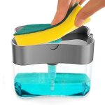 Gadgets HUB 2 in 1 Soap Pump Dispenser and Sponge Holder for Dishwasher Liquid | Good Grips Soap Dispensing for Home and Kitchen Accessories