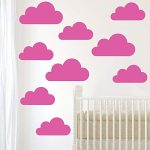 Gadgets Wrap 9 Set of Large Clouds Wall Decal Kid Room Home Decor Sticker