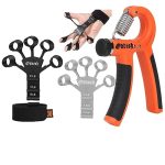 ODDISH; way to fitness New Finger Gripper-Strengthener For Climbing,Guitar,Forearm,Exerciser For Hand,Finger,&Wrist Muscles-Compact&Portable Finger Stretcher For Man&Women(Orange Hg With New Finger)