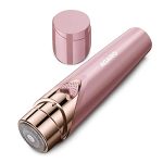 AGARO Facial Hair Remover MHR100 for Women, Electric Painless Hair Remover with 3D Floating Head, Precision Smooth Finish for Upper Lip, Chin & Cheeks, Eyebrow, Ideal for On-the-Go, Rose Gold