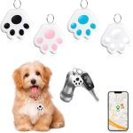 Key Finder Item Locator,Dog GPS Tracking Bluetooth Mobile Smart Device,Portable Anti-Lost Alarm Reminder Device for Wallet/Kid/Pet/Luggage(4Pcs)