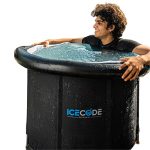 ICECODE Ice Bath Tub Portable Foldable Tub For Ice Bath Cryotherapy for Athletes and Fitness Enthusiasts – 80 CM