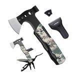 AUZNQEV, Camping Accessories, Survival Gear and Equipment, Unique Hunting Fishing Gift Ideas for Him Boyfriend Husband Teenage Boys, Cool Gadgets, Multitool Axe
