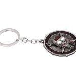 SGL Luxurious Multicolor Metallic Rotating 360 Spinning Keychain (Jack sparrow)