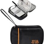 TE Double Layer Electronic Gadget Organizer Case | Cable Organizer Bag | Digital Travel Bag | Powerbank Bag | Camera & Phone Accessories bag (Black)