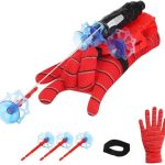 Bestonl Spider Web Shooters Toy For Kids Fans, Hero Launcher Wrist Toy Set,Launcher Bracers Accessories,Sticky Wall Soft Funny Children’s Educational Toys, Multicolor