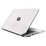 GADGETS WRAP Premium Vinyl Laptop Decal Top Only Compatible with HP Elitebook 820 G1 – White Textured Leather