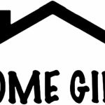 GADGETS WRAP Home Girl Real Estate Decal Vinyl Sticker|Cars Trucks Vans Walls Laptop|Black