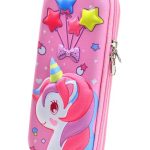 YUPPIN Pencil Box 3D Pencil Pouch and Stationery Set Large Capacity for Boys and Girls (Magical Unicorn)