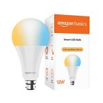 amazon basics – 9W Smart LED Bulb with Alexa, Google Assistant & Wi-Fi Enabled (Pack of 1, Cool White, B22 Holder)