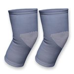 Kuber Industries 3D Knee Cap | Cotton Knee Sleeves |Sleeves For Joint Pain | Sleeves For Arthritis Relief | Unisex Knee Wraps | Knee Bands |Size-XL | 1 Pair | Gray & White