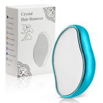 Magic Crystal Hair Eraser for Women and Men, Hair Remover Painless Exfoliation Hair Removal Tool for Arms Legs Back, Washable Crystal Epilator Without Shaving for Smooth Skin Gifts (Blue)