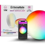 HomeMate WiFi Smart LED Surface Light | 15 Watt | 16 Million Colors + Warm and Cool White | Compatible with Alexa, Google Home & Siri | with Last State Memory Feature