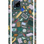 Mugruch Colorful Hard Back Case Cover for Realme C15 | Student Study Gadgets Pattern | Design- – D24